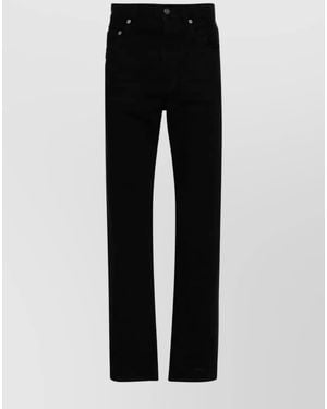 Saint Laurent Straight-Leg Trousers - Black