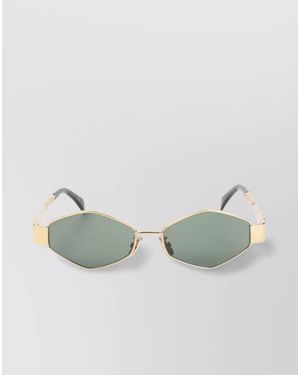 Celine Geometric Hexagonal Sunglasses - Green