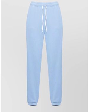 Ralph Lauren Cotton Lounge Pants Elasticated Hems Pockets - Blue