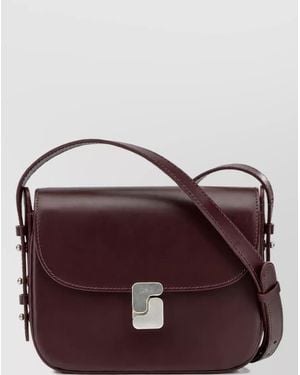 Soeur Leather Bellissima Small Shoulder Bag - Purple