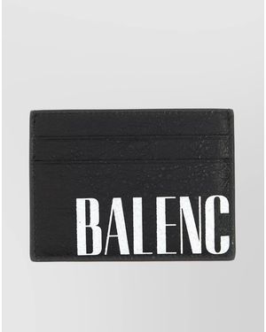 Balenciaga Lambskin Editor Card Holder - Black