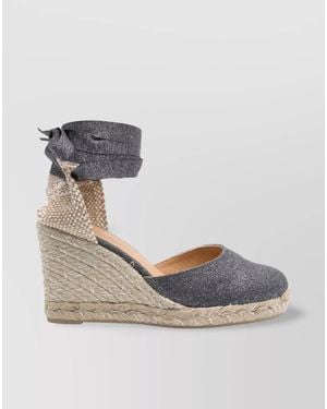 Castañer Raffia Wedge Espadrilles - Brown