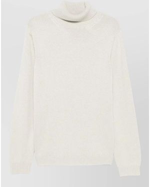 Roberto Collina Wool Turtleneck Sweater - White