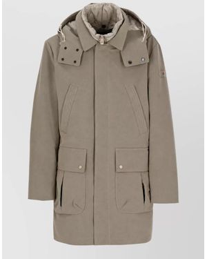 Peuterey Padded Hooded Parka - Natural
