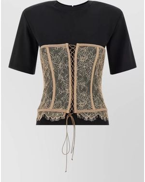 GIUSEPPE DI MORABITO Bustier Top - Black