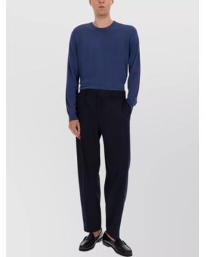 BOSS Tailored Pants With Side And Back Pockets - Blue