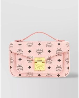 MCM Tracey Medium Crossbody Bag - Pink
