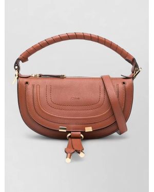Chloé Curved Shoulder Bag Tone Hardware - Pink