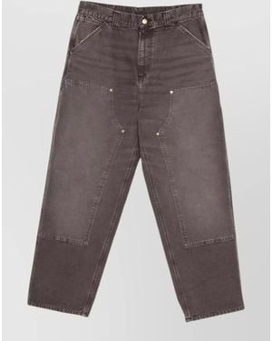 Carhartt Straight-Leg Denim Jeans - Grey