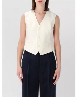 Anine Bing Mario Tailored Vest Structured Silhouette - Blue