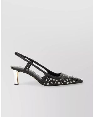 Michael Kors Leather Slingback Court Shoes - Multicolour
