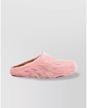 Marni Calf Hair Mules - Pink