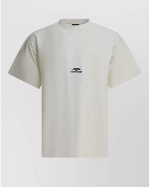 Balenciaga Oversized Cotton Crewneck T-Shirt - Grey