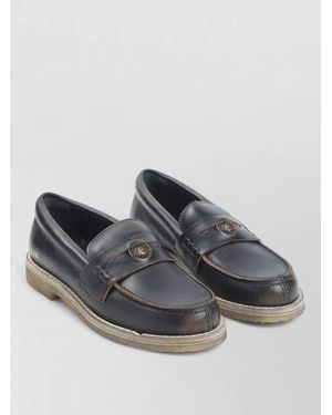 Golden Goose Leather Loafers - Grey