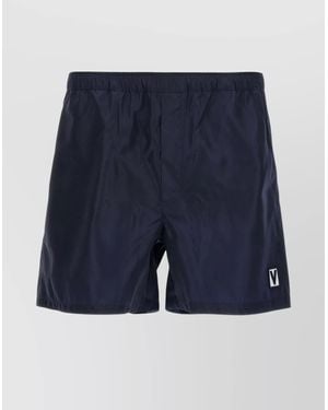 Valentino Garavani Printed Swim Shorts - Blue