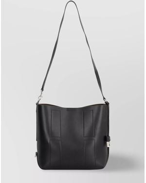 Hogan Calf Leather Hobo Bag - White