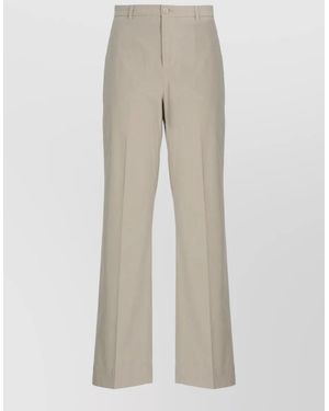 Briglia 1949 Cotton Wide-Leg Trousers - Natural