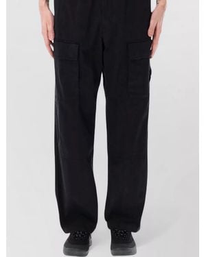 Stone Island Cargo Jogging Pants Straight Leg Pockets - Black
