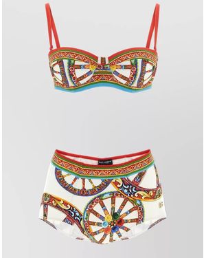 Dolce & Gabbana Printed Bikini - Gray