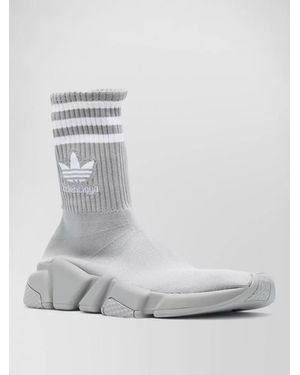 Balenciaga Nylon Slip-On Trainers - Grey