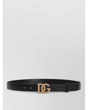 Dolce & Gabbana Leather Belt - White