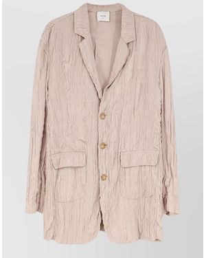 Alysi Wrinkled Blazer - Natural