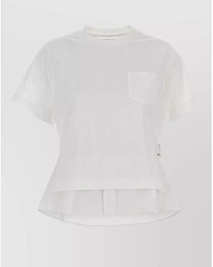 Sacai Cotton T-Shirt - White