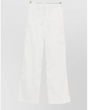 IRO Striped Wide-Leg Trousers - White