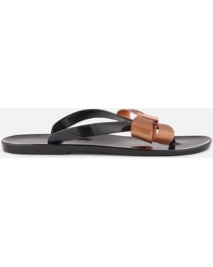 Ted Baker Bow Detail Jelly Flip Flops - Black