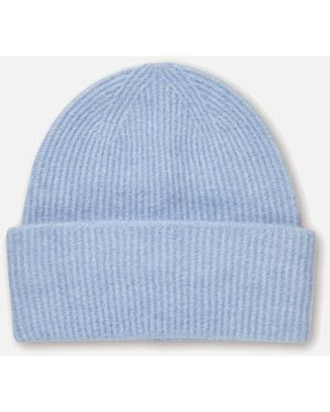 Samsøe & Samsøe Nor Ribbed Wool-blend Hat - Blue