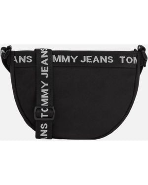Tommy Hilfiger Essential Moon Canvas Bag - Black