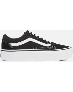 Black platform vans size 4 best sale