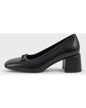 Vagabond Shoemakers Vagabond Adison Leather Block Heels - Black