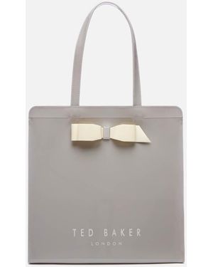 Ted Baker Almacon Bow Detail Large Icon Bag - Grey