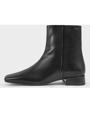 Vagabond Shoemakers Vagabond Mona Leather Flat Boots - Black
