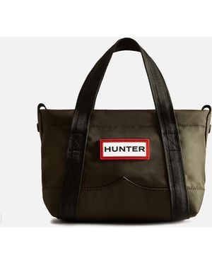 HUNTER Nylon Mini Topclip Tote Bag - Black