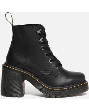 Dr. Martens Jesy Sendal Leather Heels Boots - Black