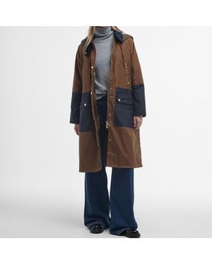 Barbour Carolyn Waxed Cotton Jacket - Blue