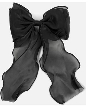 SUI AVA Holly Organza Bow - Black