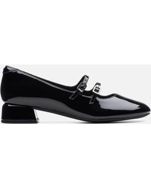 Clarks Daiss30 Shine Court Shoes - Black