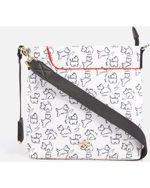 Radley Sketch Street Small Faux Leather Crossbody Bag - White
