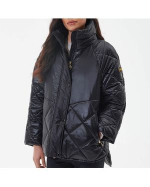 Barbour Parade Quilted Shell Coat - Black
