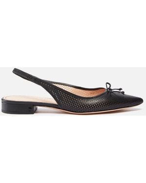 Kate Spade Hallie Smooth Leather Flat in Pink | Lyst UK