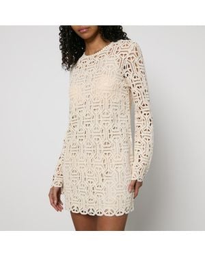 MAX&Co. Perim Macramé Mini Dress - Natural