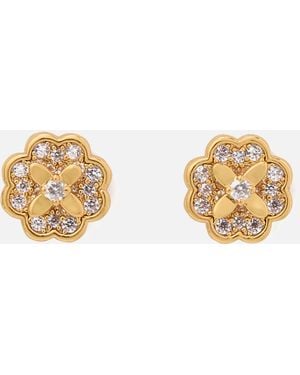 Kate Spade Heritage Bloom Gold-tone Studs - Metallic