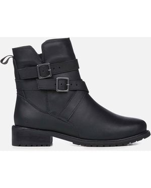 EMU Bowen Biker Boots - Black