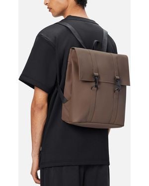 Rains Msn Matte Shell Mini Backpack - Black
