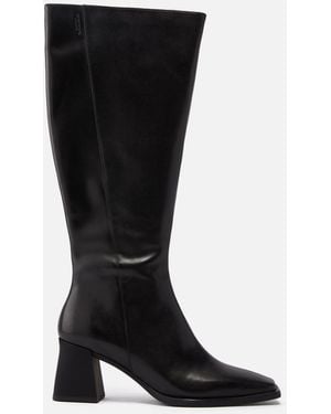 Vagabond Shoemakers Vagabond Hedda Leather Heeled Knee Boots - Black