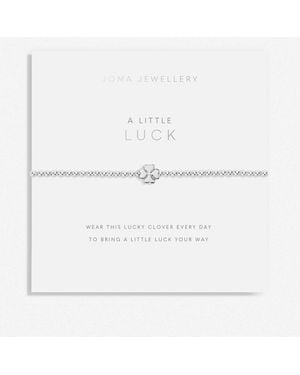 Joma Jewellery A Little Luck Silver-plated Bracelet - White