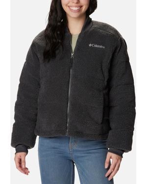 Columbia Puffecttm Novely Sherpa Bomber Jacket - Black